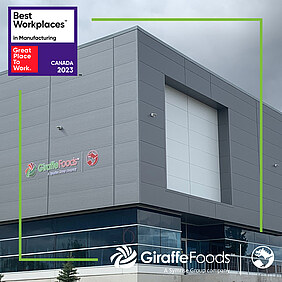 Award for Giraffe Foods – a Symrise Group company – as Great Place to Work in Manufacturing.