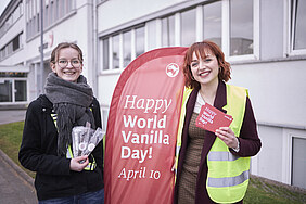 World Vanilla Day at Symrise, Franziska Koch & Florine Lourette from the global Vanilla Team