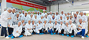 The Symrise team Jinqiao during the powder plant opening