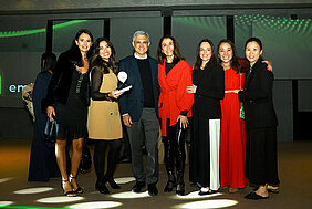 The Symrise team with the Natura CEO João Paulo Ferreira