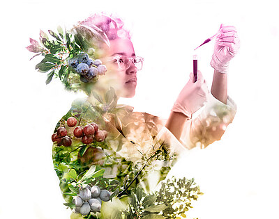 Symris motif for its booth at the trade show Vitafoods 2025
