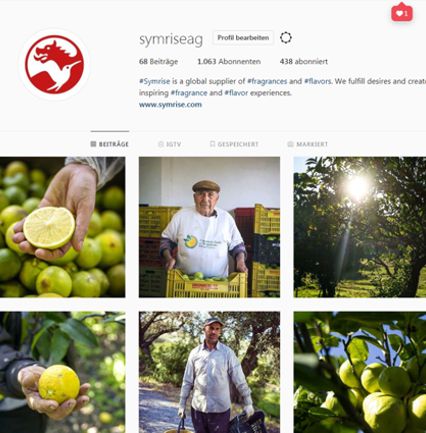 Symrise Folgen Sie uns auf Instagram