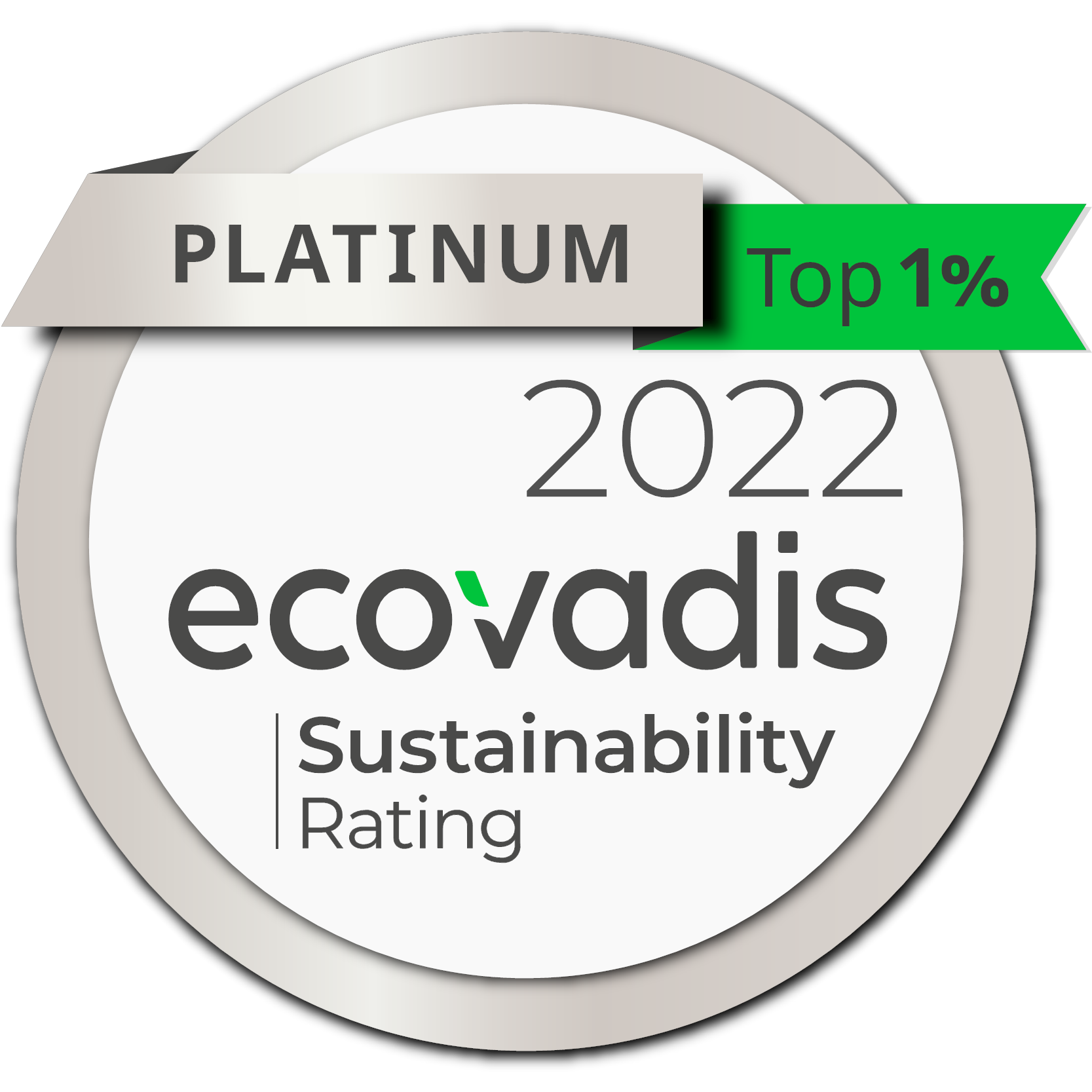 EcoVadis: Platinum status 2021