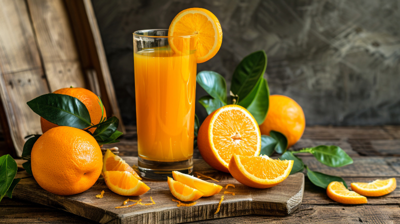 Oranges and orange juice