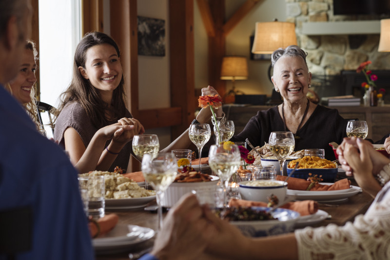 Family at the table