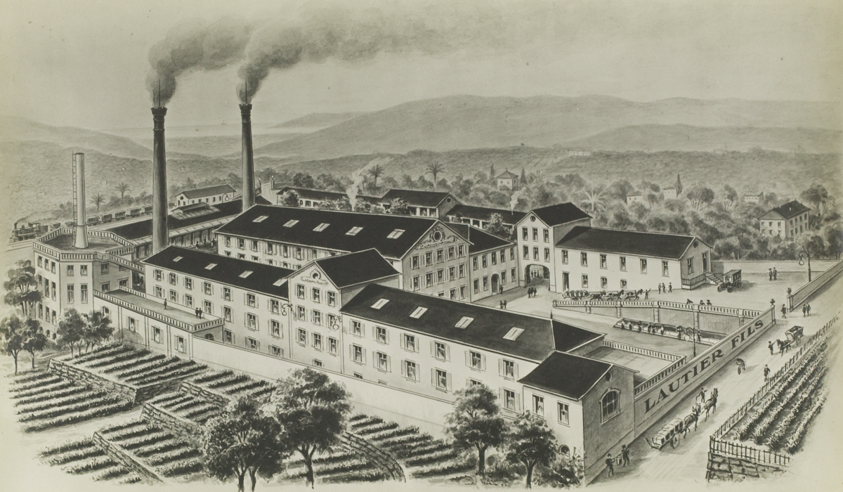 altes Foto der ersten Fabrik