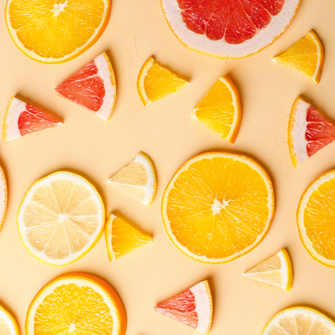 Citrus fruit slices